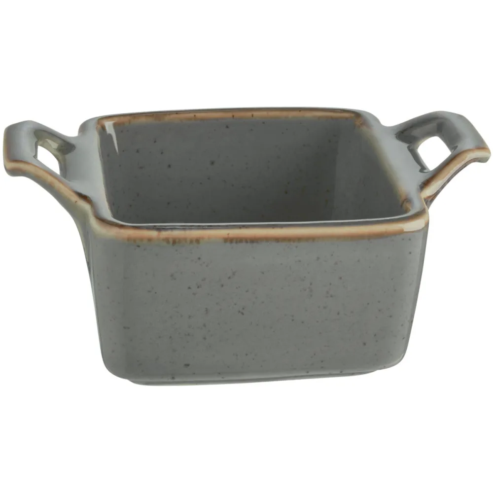VEGA Schälchen Sidina quadratisch mit Henkel; 80 ml, 7x7x3.5 cm (LxBxH); grau; quadratisch; 6 Stück / Pack