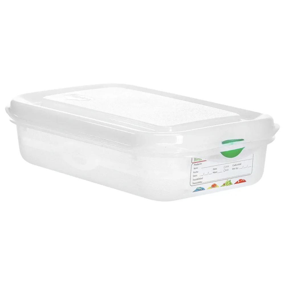 Denox GN-Kunststoffbehälter Dena 1/4; GN 1/4, 1800 ml, 26.5x16.2x6.5 cm (LxBxT); weiss; 6 Stück / Pack
