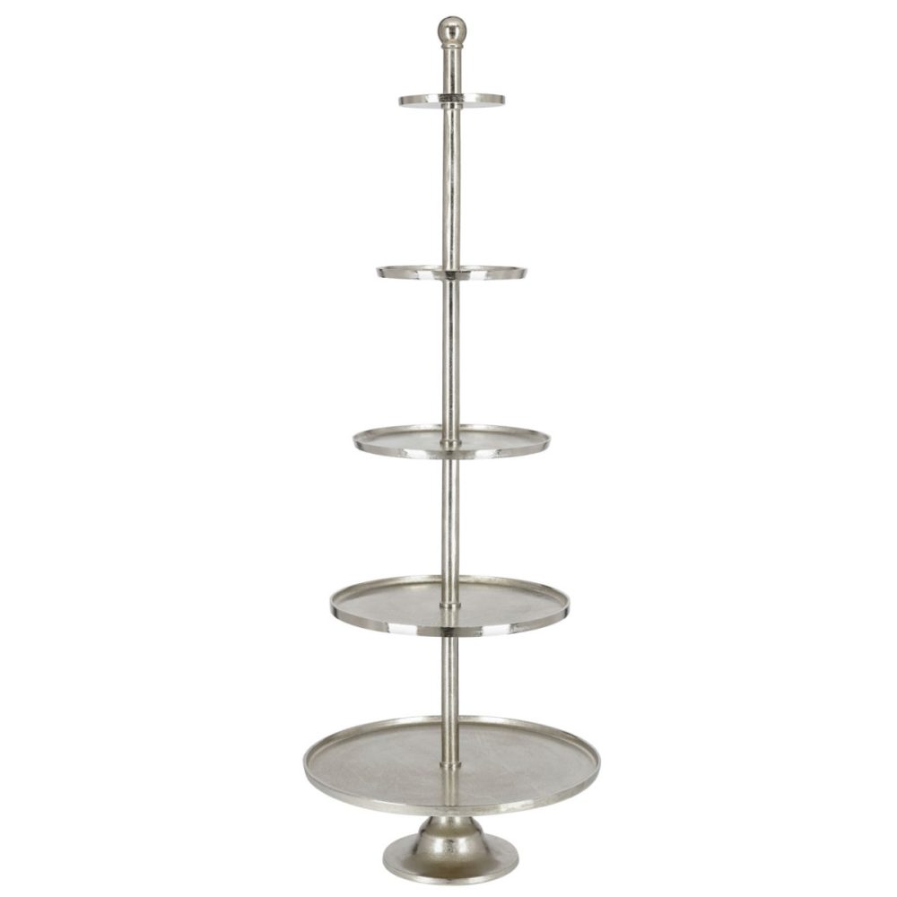 VEGA Etagere Edita; 60x170 cm (ØxH); silber