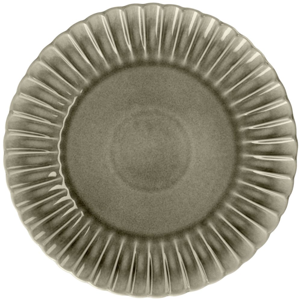 VEGA Teller flach Flora; 33.8x3.4 cm (ØxH); grau; rund; 4 Stück / Pack