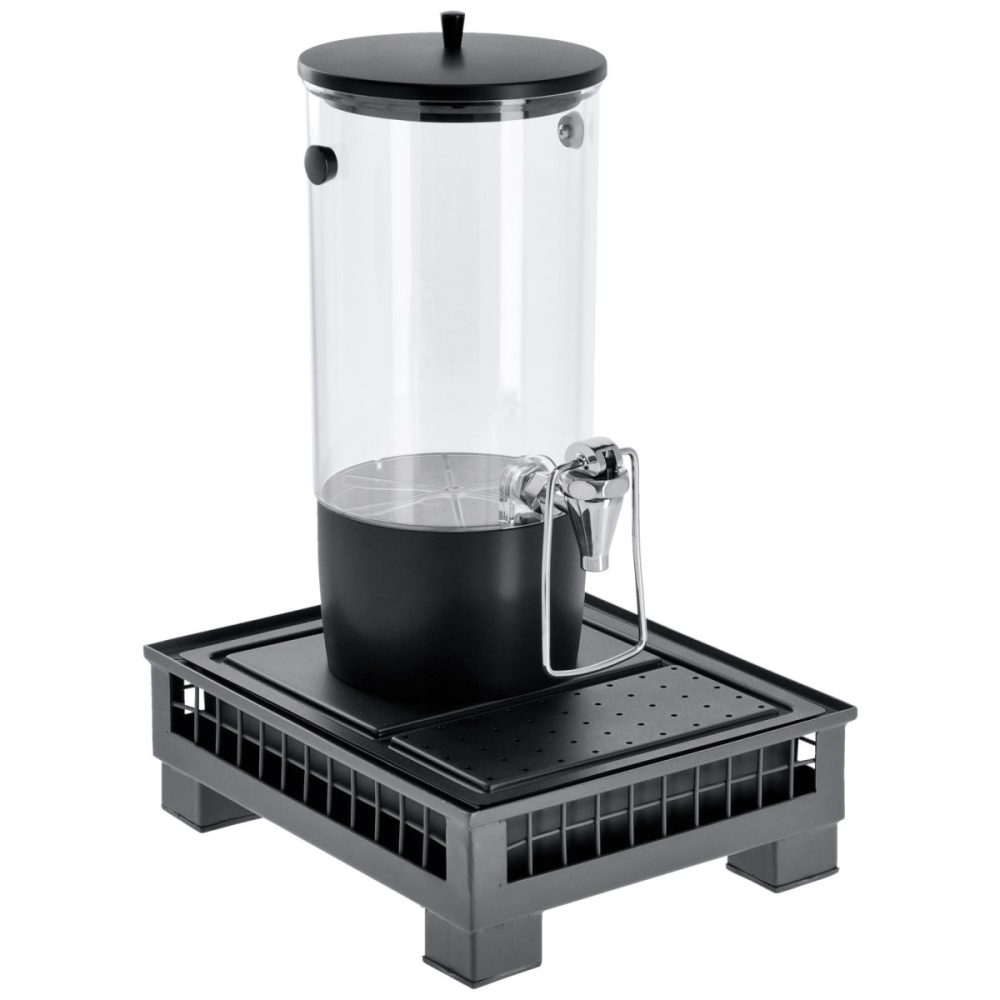 VEGA Saftspender Portland einzeln 1/2; 35.2x29x53 cm (LxBxH); anthrazit/transparent/schwarz