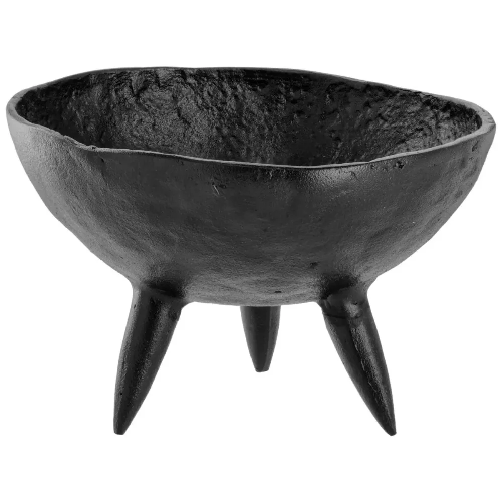 VEGA Schale mit Fuss Lys; 1340 ml, 21x13.6 cm (ØxH); schwarz; rund