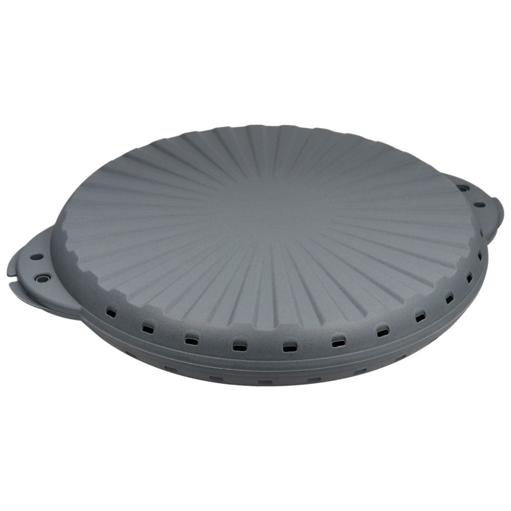 koziol Mehrweg-Pizzabox Move; 39.7x34x5.2 cm (LxBxH); grau; oval; 14 Stück / Pack