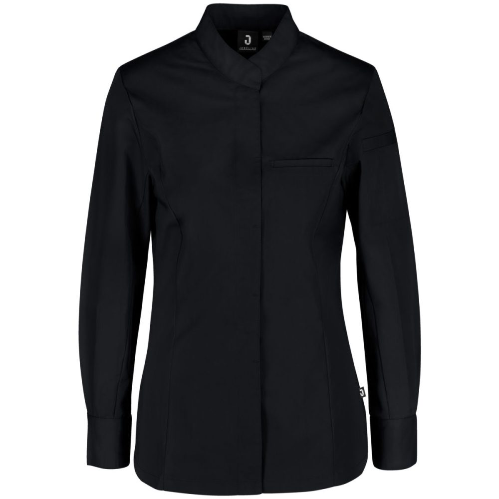 JOBELINE Damen Kochjacke Marco Langarm; Kleidergrösse 42; schwarz