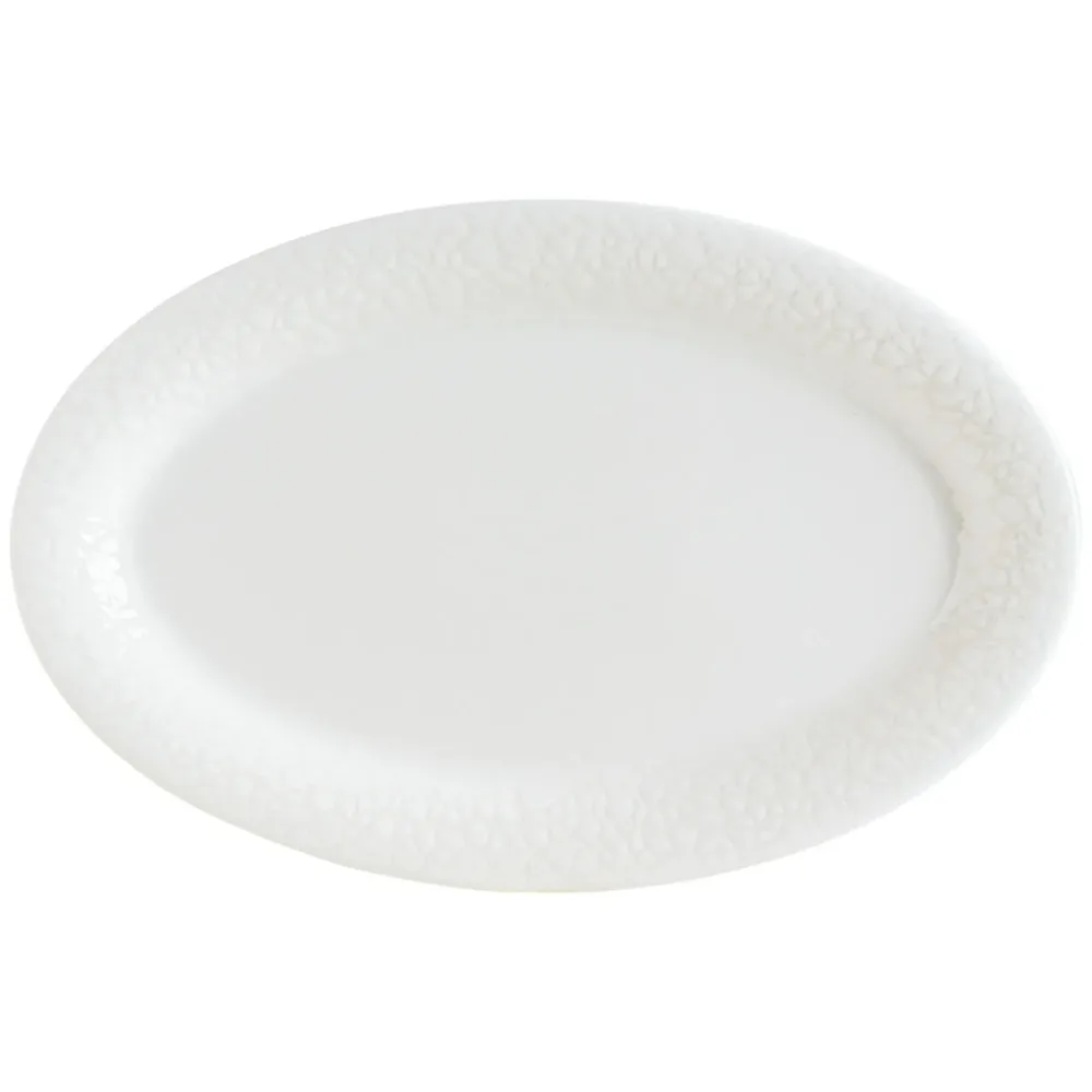 Bonna Platte oval Marlena; 28x18 cm (LxB); weiss; oval; 6 Stück / Pack