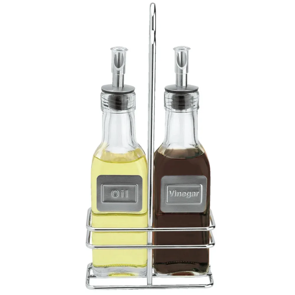 PULSIVA Menagen-Set Belcanto; 170 ml, 10.5x23.5x5.5 cm (BxHxT); silber/transparent