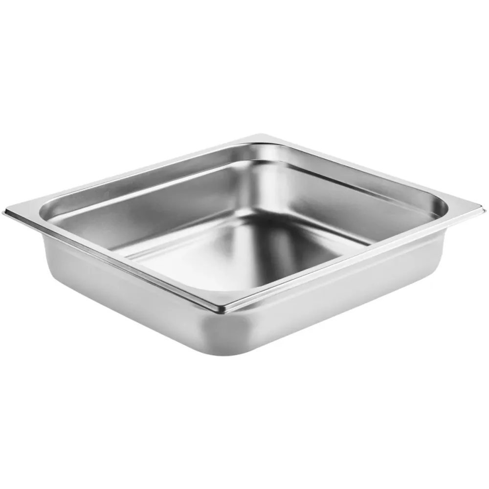 VEGA GN-Behälter Premium  2/3; GN 2/3, 3000 ml, 35.4x32.5x4 cm (LxBxT); silber