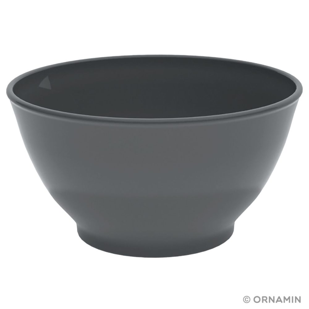 Ornamin Mehrweg Menübowl Curvy Karla Zero Waste; 800 ml, 16x9 cm (ØxH); anthrazit; 10 Stück / Pack