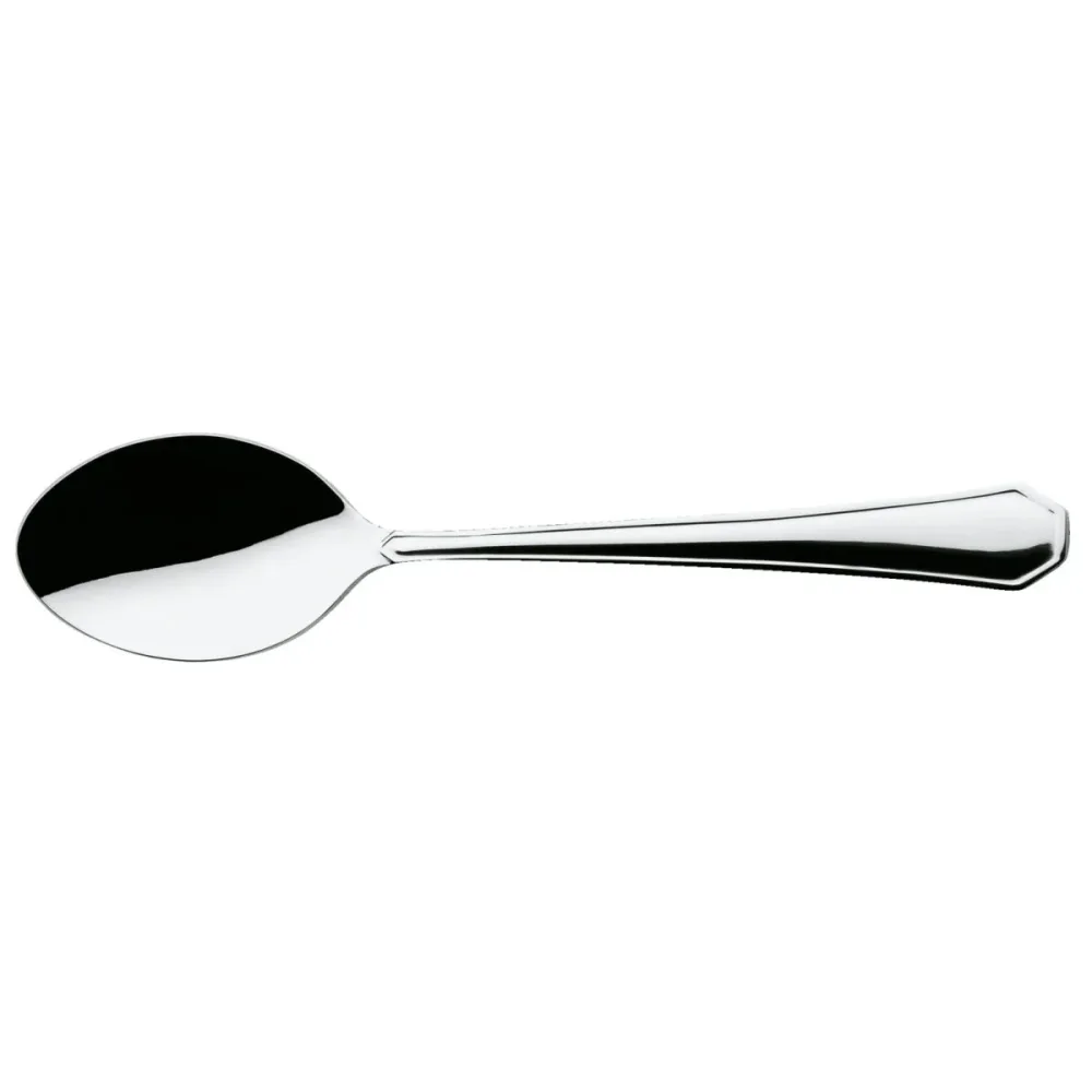 PULSIVA Kaffeelöffel Tunis Basic; 14.2 cm (L); silber, Griff silber; 12 Stück / Pack