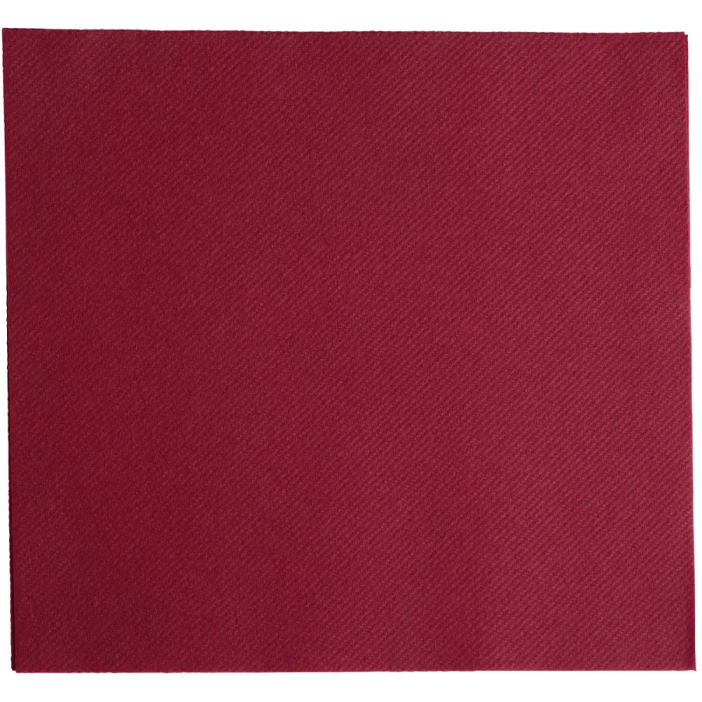 GARCIA DE POU Serviette Arla 1/4 Falz; 40x40 cm (BxL); bordeaux; 50 Stück / Pack
