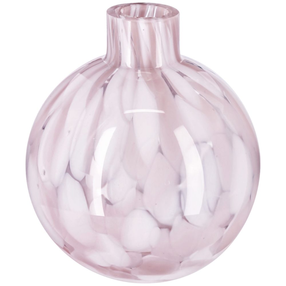 Vase Fria; 10x11.3 cm (ØxH); rosa/weiss; 2 Stück / Pack