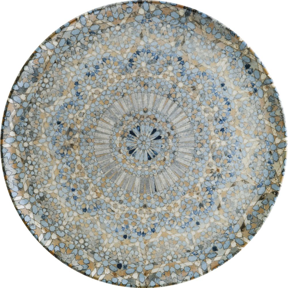 Bonna Pizzateller Luca Mosaic; 32 cm (Ø); orange/dunkelblau/hellblau/gelb/weiss; rund; 6 Stück / Pack