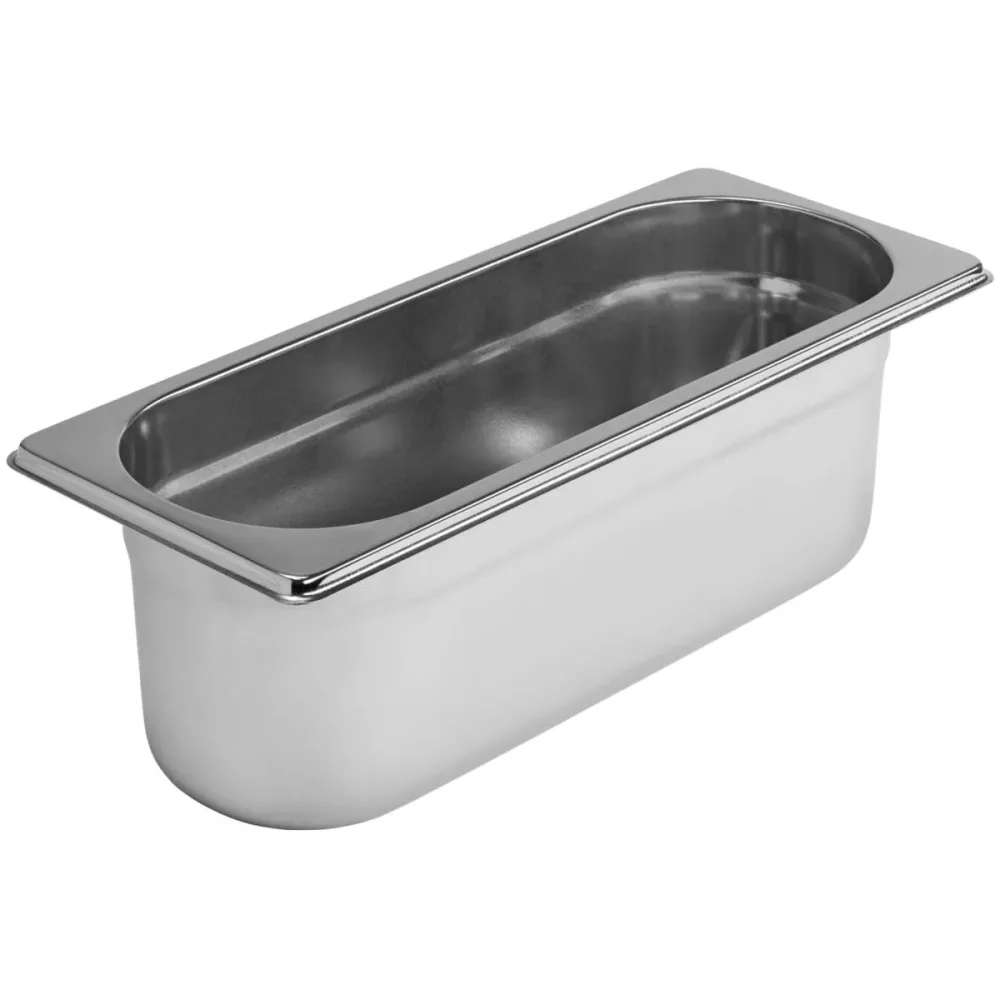 VEGA GN-Behälter Premium  2/8; GN 2/8, 2600 ml, 32.5x13.2x10 cm (LxBxT); silber