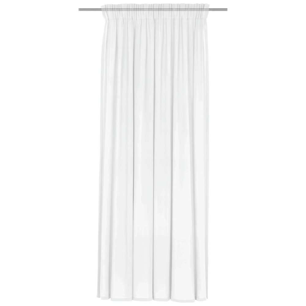 ERWIN M. Transparenter Vorhang Smaragd; 450x245 cm (BxH); weiss