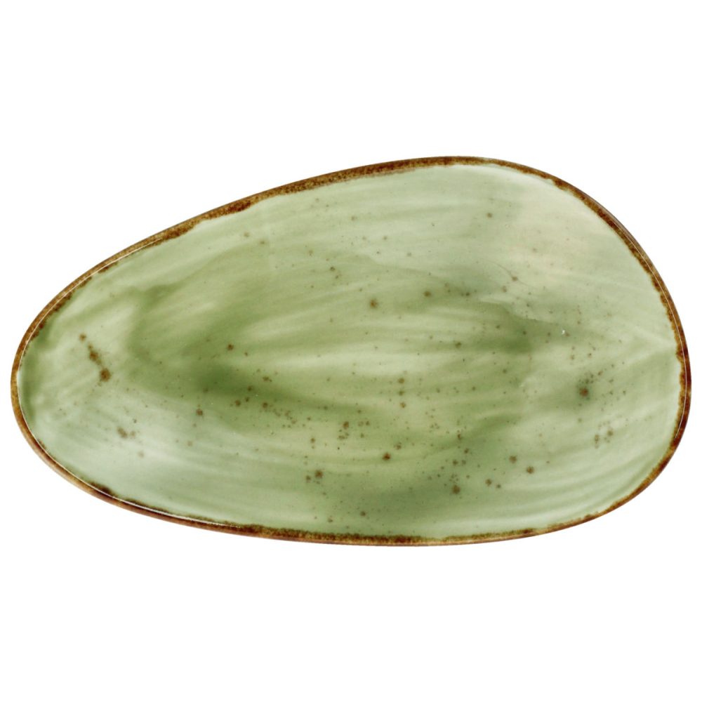 VEGA Platte Nebro organisch; 17x10x3 cm (LxBxH); hellgrün; 6 Stück / Pack