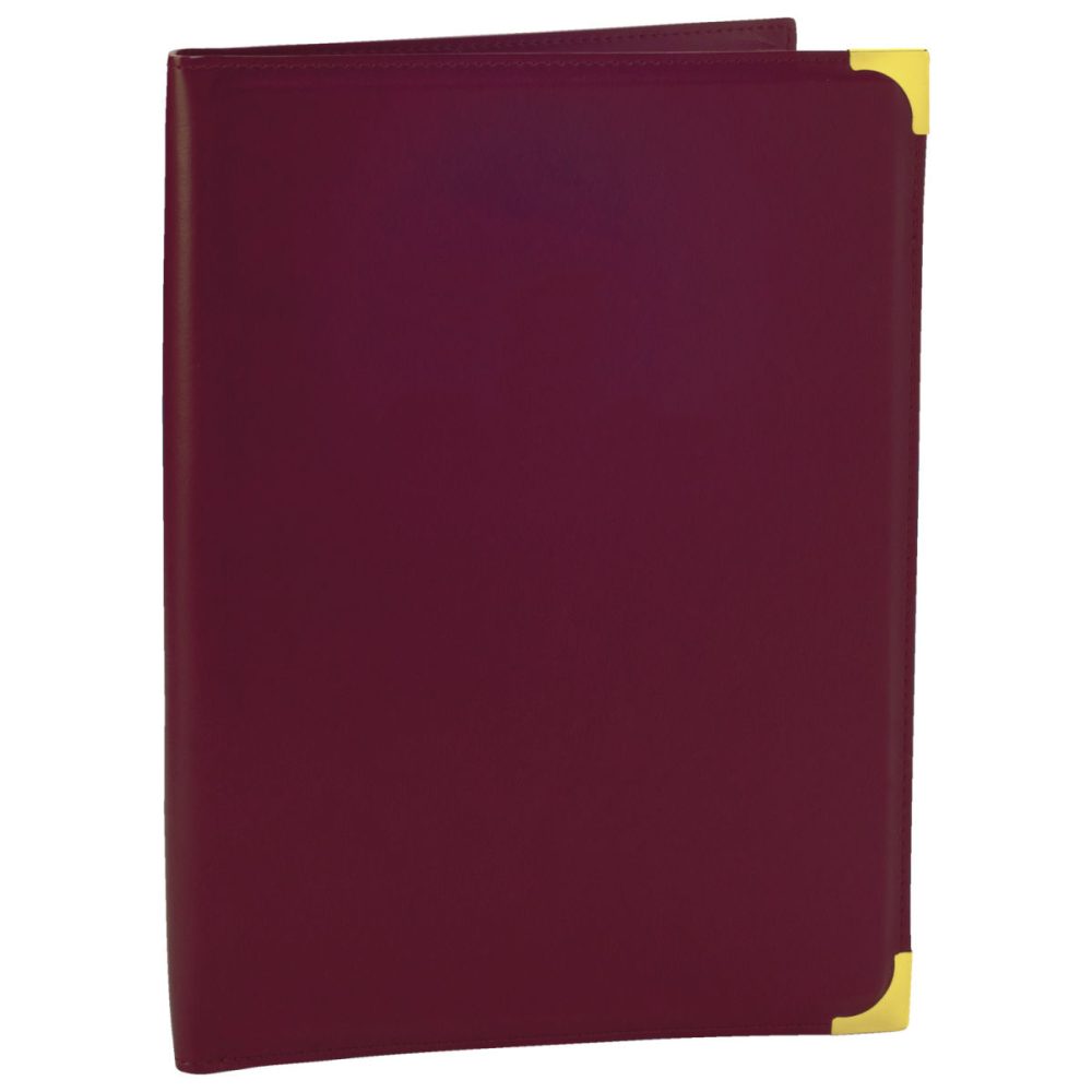 PULSIVA Speisekarte Veta DIN A4; DIN A4, 25.5x33 cm (BxH); bordeaux/gold