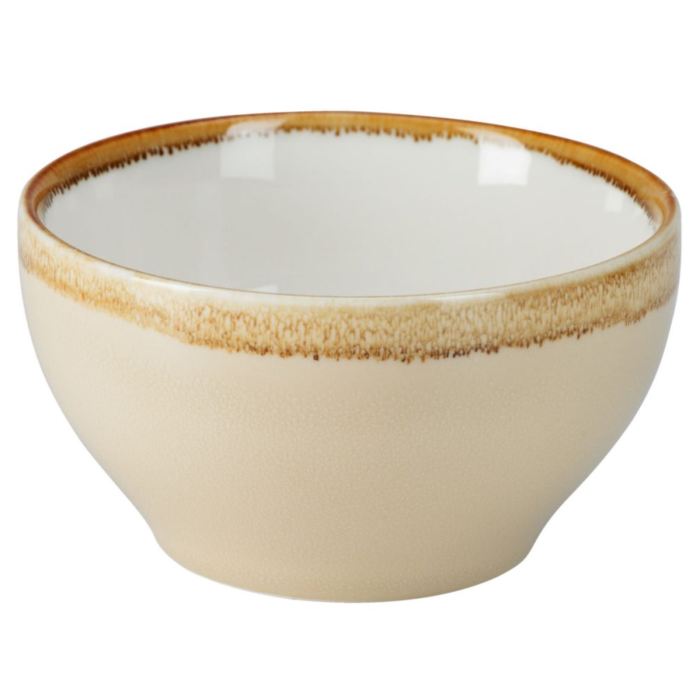 PULSIVA Schale Glaze 2.0; 500 ml, 14x8.5 cm (ØxH); sand; rund; 6 Stück / Pack