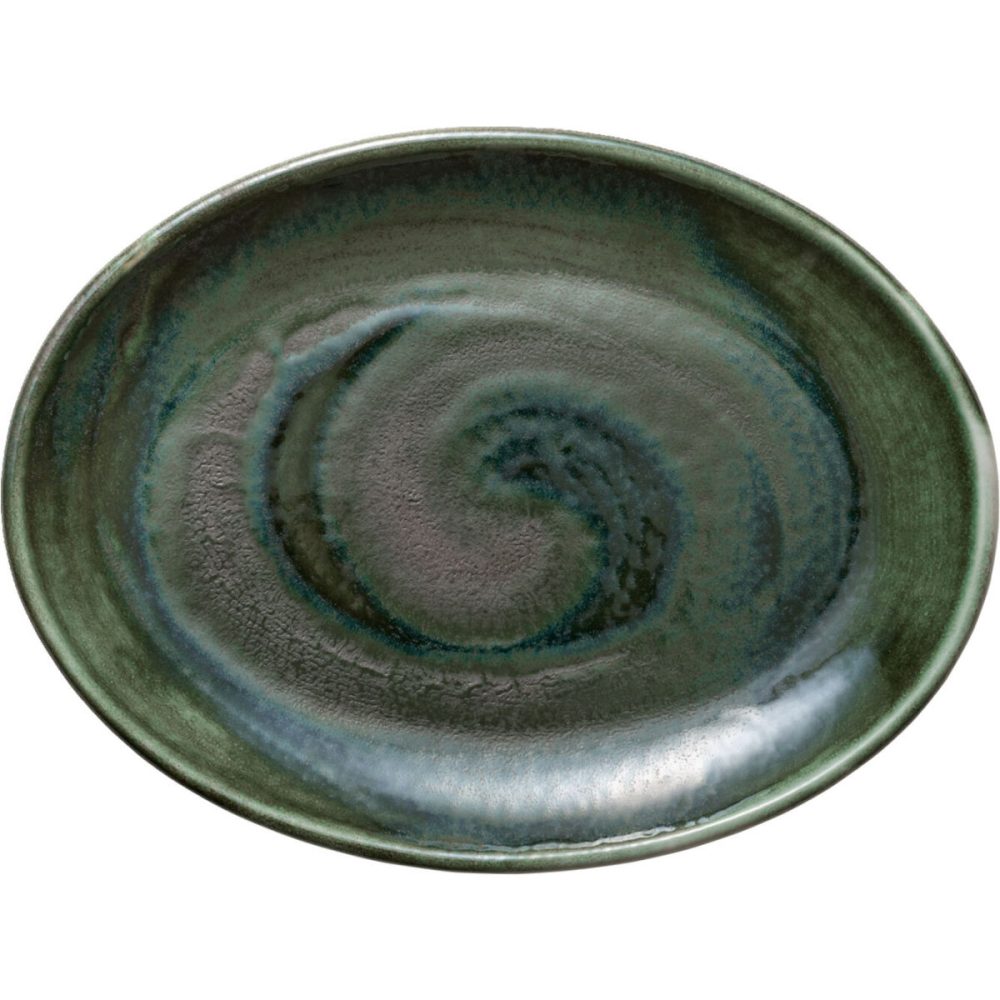 HEART&SOUL Platte Perfect Match Avocado coup; 25.3x18.9x2.6 cm (LxBxH); grün/weiss; 6 Stück / Pack