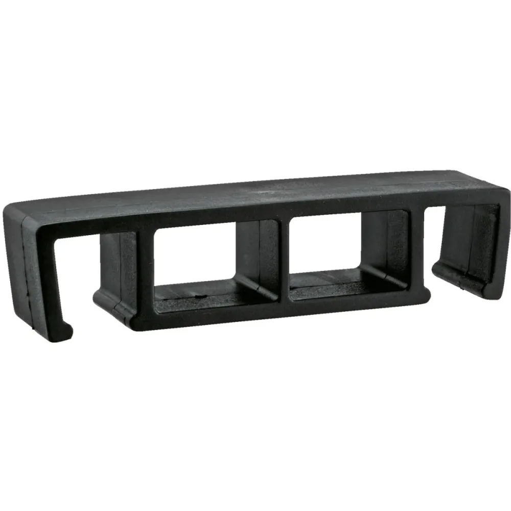 PULSIVA Reihenverbinder für Bankett-Stühle; 12x3x3 cm (BxTxH); schwarz; 2 Stück / Pack