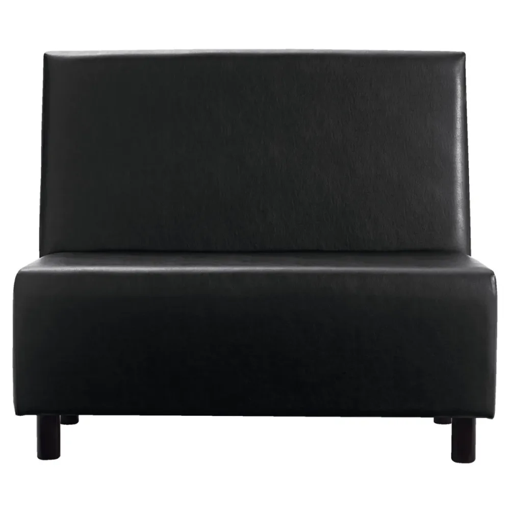 VEGA Polsterbank Medley 2-Sitzer; 118x62x102 cm (BxTxH); Sitz schwarz, Gestell buche wenge
