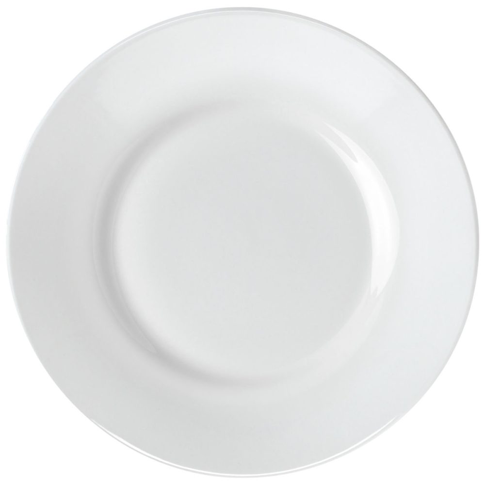 PULSIVA Teller Eco flach; 19 cm (Ø); weiss; rund; 6 Stück / Pack