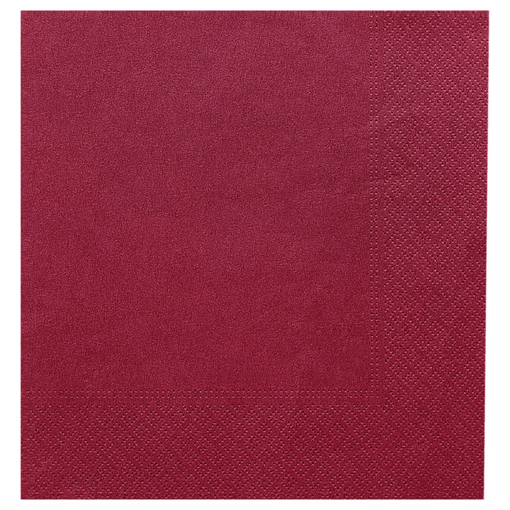 GARCIA DE POU Papierserviette 2-lagig; 39x39 cm (BxL); bordeaux; 100 Stück / Pack