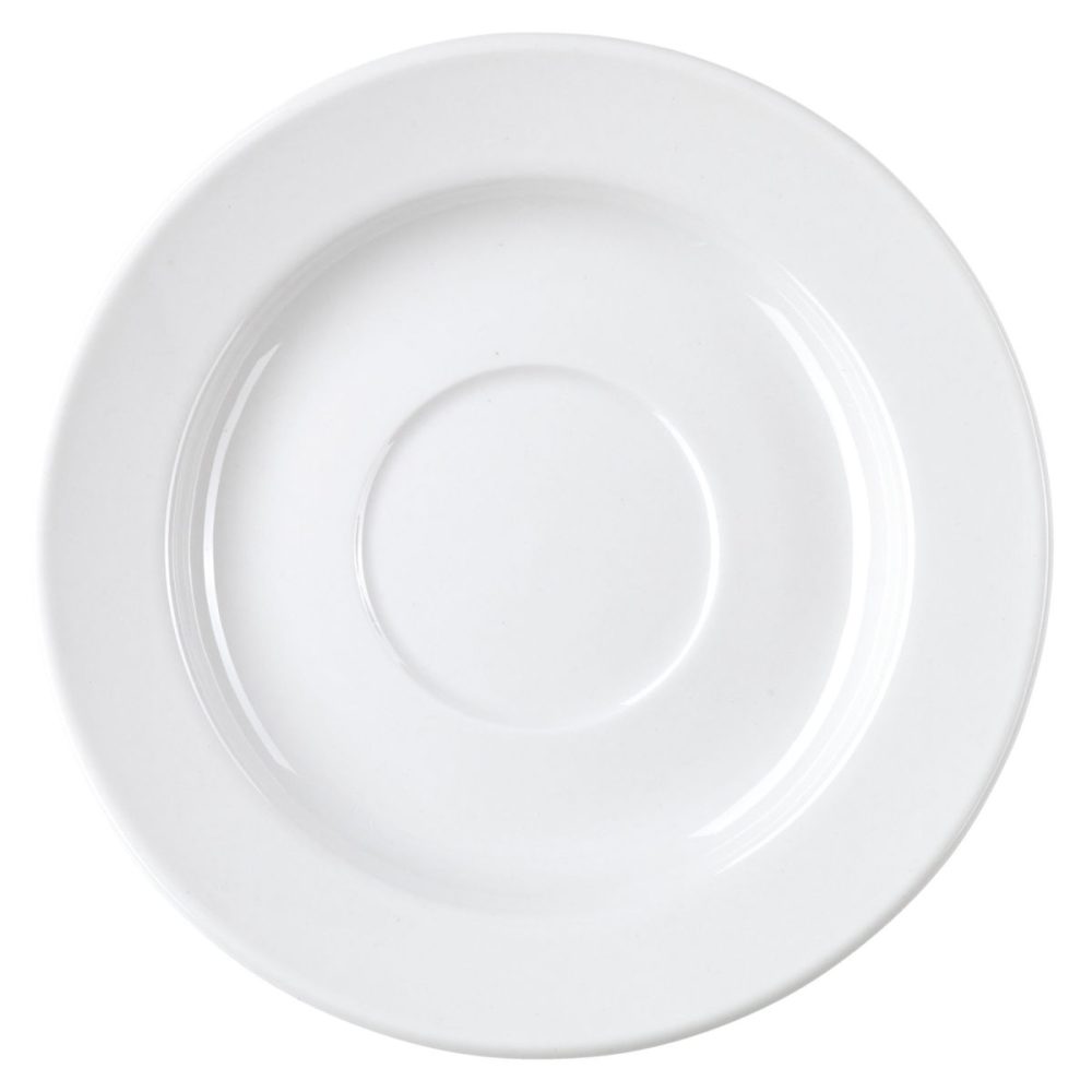 PULSIVA Espresso-Untertasse Rondon; 12 cm (Ø); weiss; rund; 6 Stück / Pack