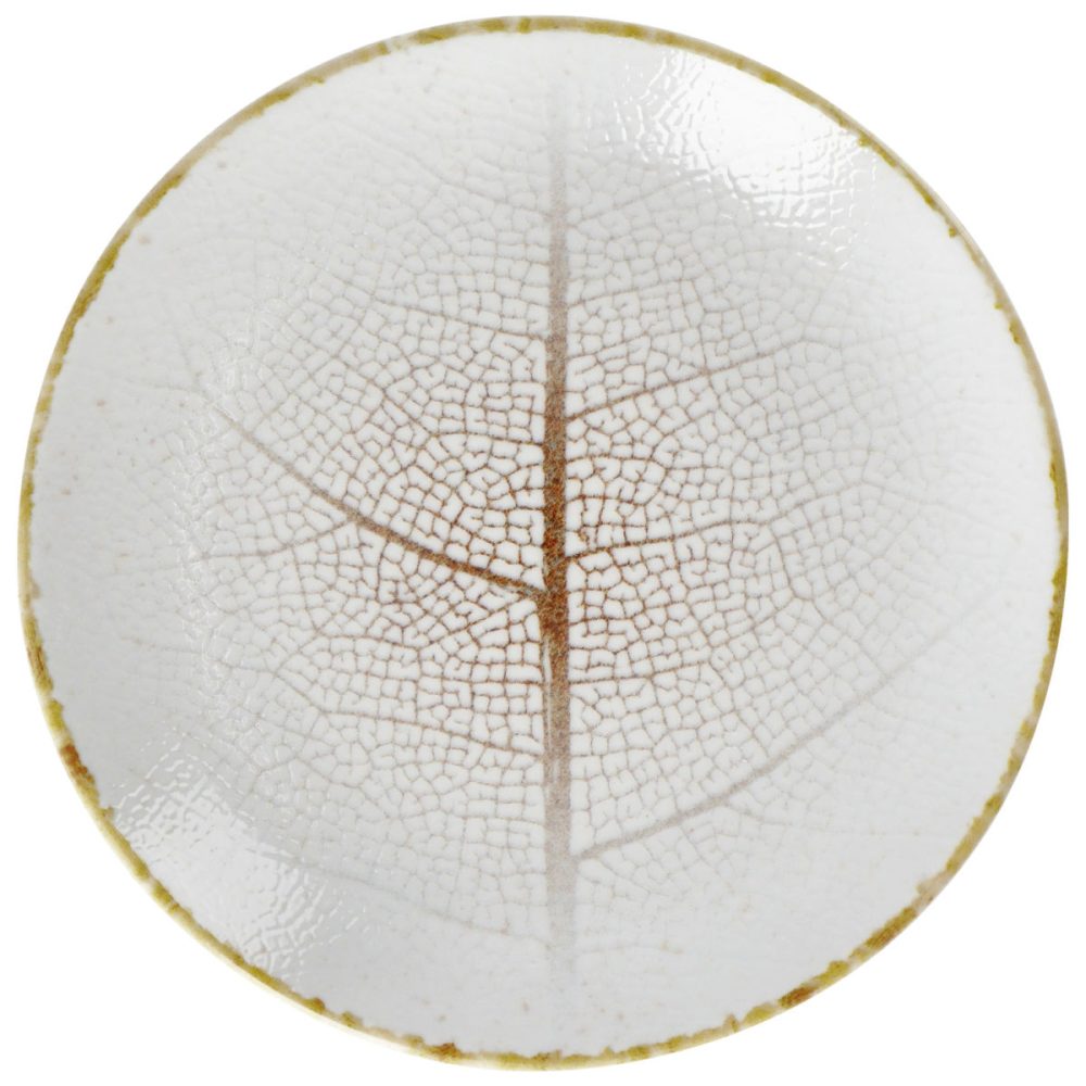 VEGA Teller flach Pianta; 20.5 cm (Ø); weiss/braun; rund; 6 Stück / Pack