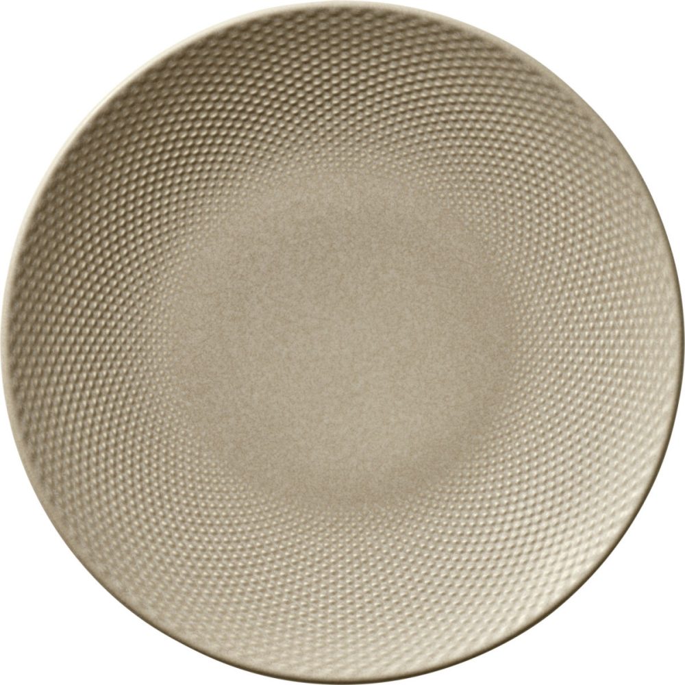 HEART&SOUL Teller flach Pine Relief rund coup; 28x3 cm (ØxH); beige; rund; 6 Stück / Pack