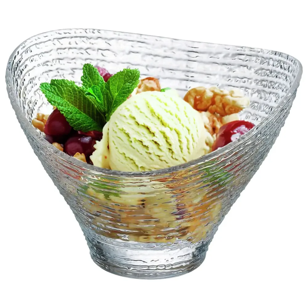 Arcoroc Eisbecher Jazzed Frozen Glasschale; 14x9 cm (ØxH); transparent; 6 Stück / Pack