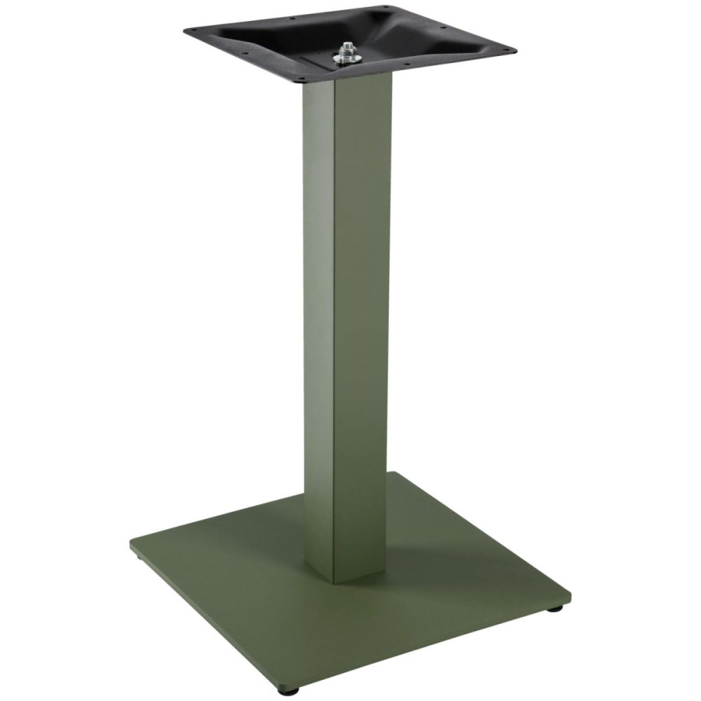 VEGA Indoor Tischgestell Fino eckig; 43x43x72 cm (BxLxH); oliv; quadratisch