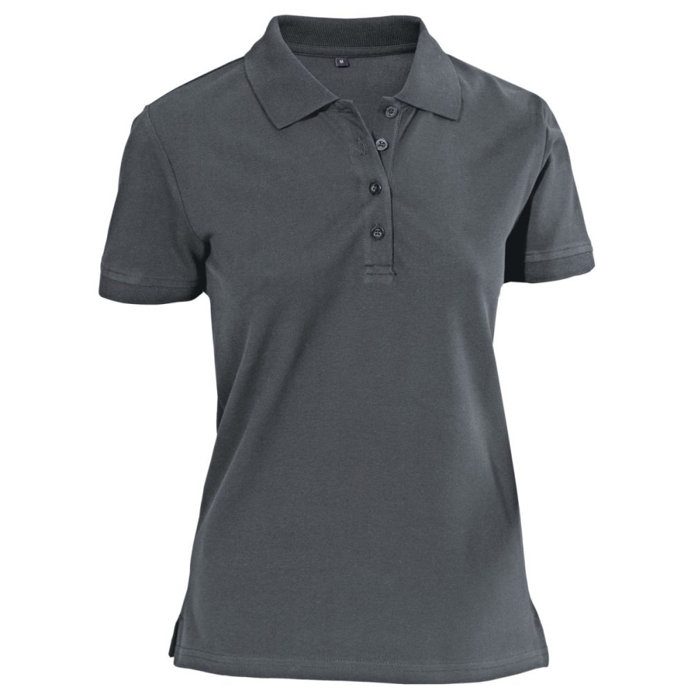 JOBELINE Damen Poloshirt Cato Kurzarm; Kleidergrösse L; graphit