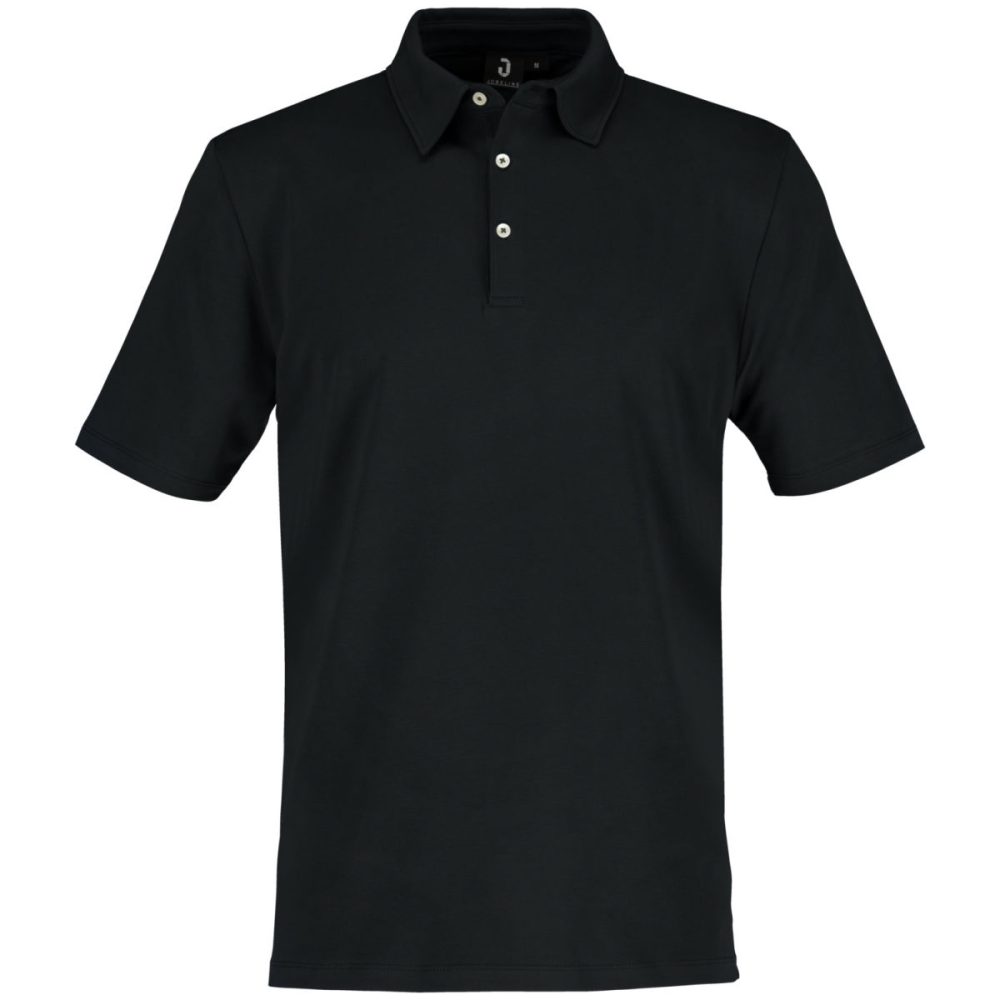 JOBELINE Herren Poloshirt Malme Kurzarm; Kleidergrösse L; schwarz