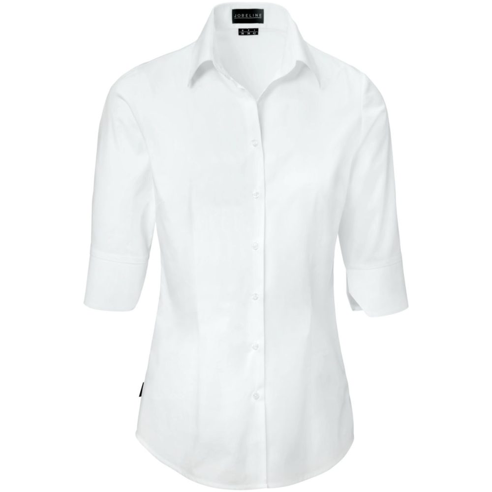 JOBELINE Damenbluse Delano Dreiviertelarm; Kleidergrösse 46; weiss