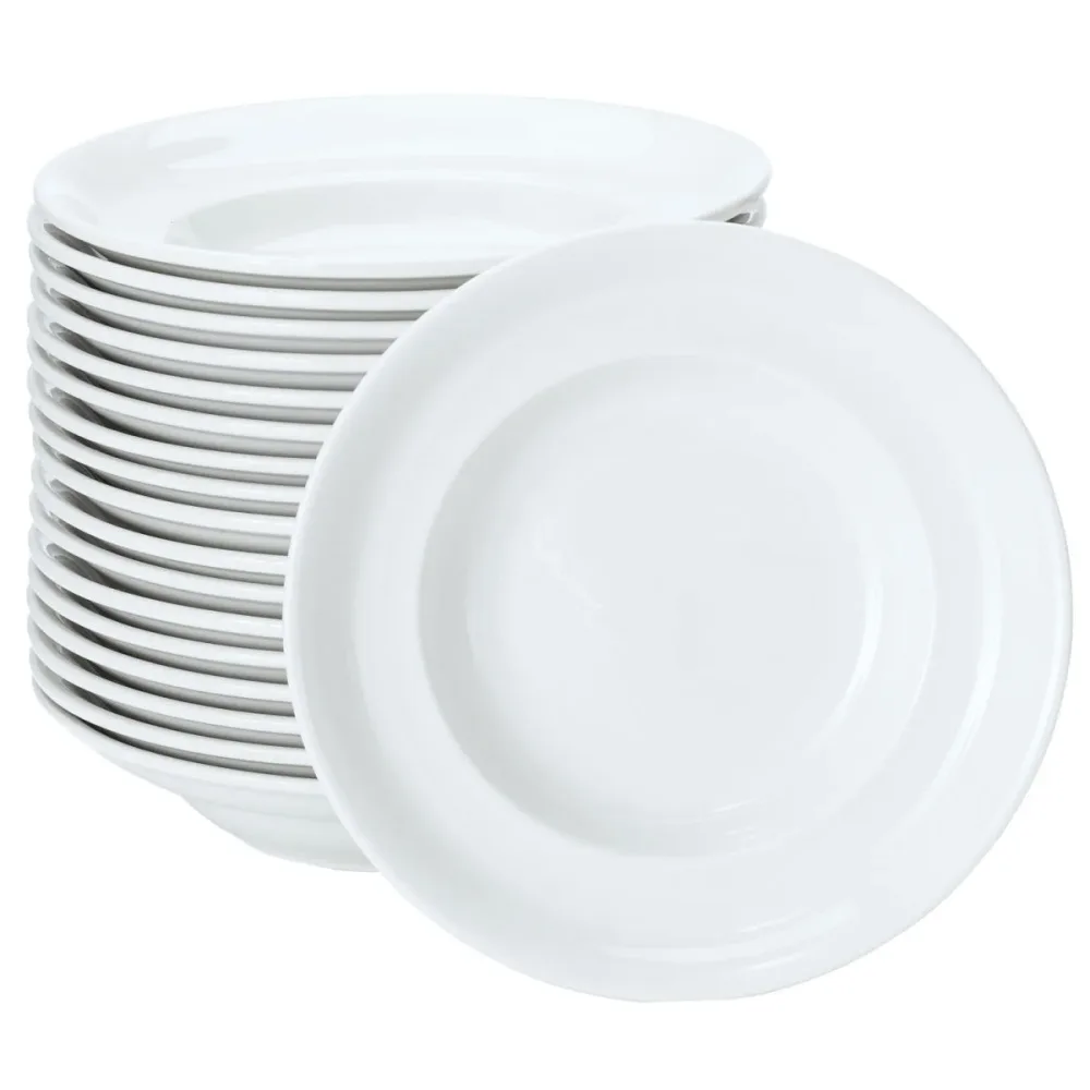 PULSIVA Pastateller Classic; 580 ml, 30x6 cm (ØxH); weiss; rund; 18 Stück / Pack