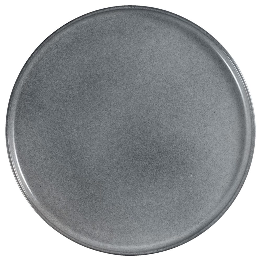 PULSIVA Teller flach Vintage; 21 cm (Ø); grau; rund; 6 Stück / Pack