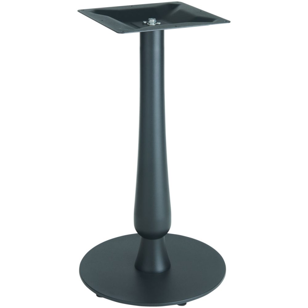 VEGA Indoor Tischgestell Barock rund; 43x72 cm (ØxH); schwarz; rund