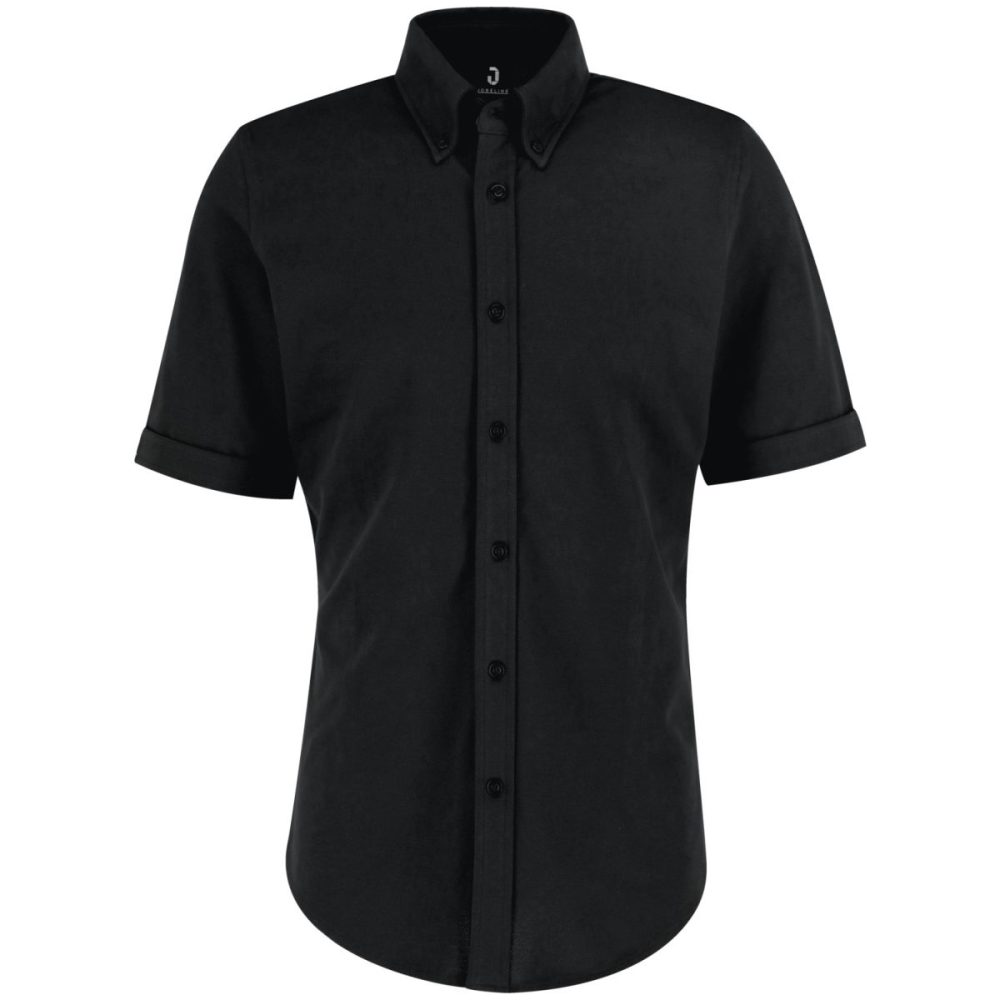 JOBELINE Herren Hemd Piqué Kurzarm; Kleidergrösse 3XL; schwarz