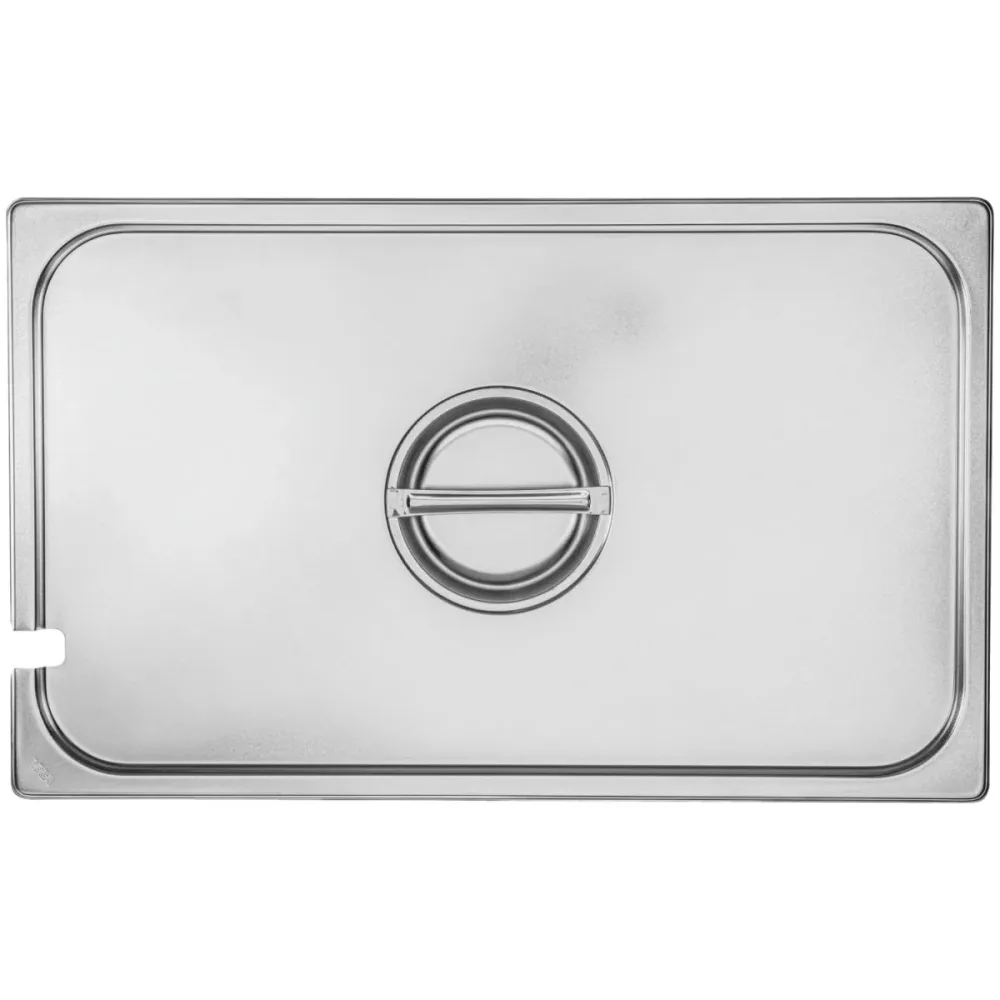 VEGA GN-Deckel Premium mit Löffelaussparung 1/1; GN 1/1; silber; rechteckig