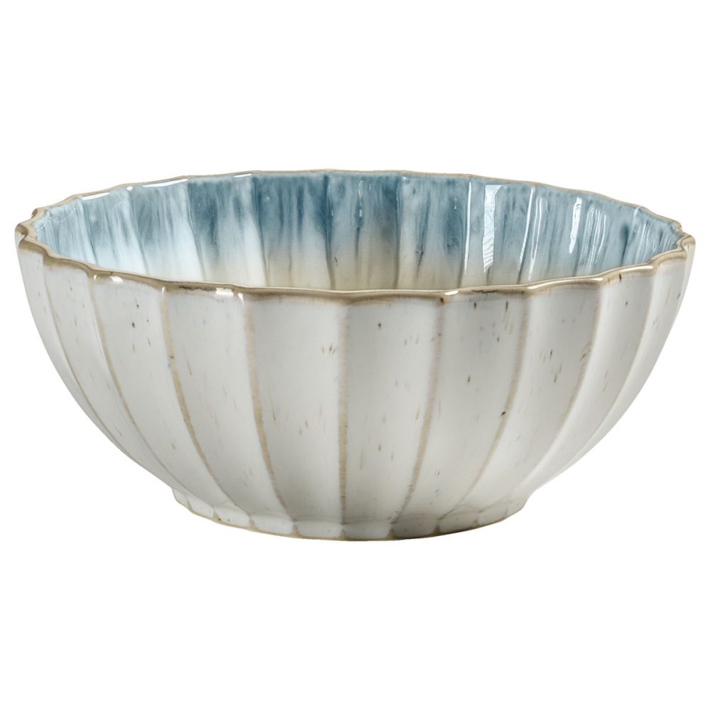VEGA Schale Flora; 1100 ml, 18.8x7.9 cm (ØxH); blau/beige; rund; 2 Stück / Pack