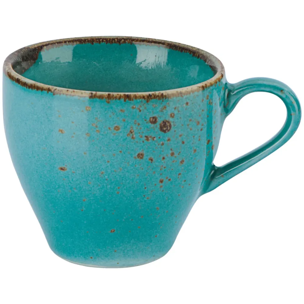 VEGA Espresso-Obertasse Palana; 110 ml, 6.8x6.1 cm (ØxH); türkis; 6 Stück / Pack