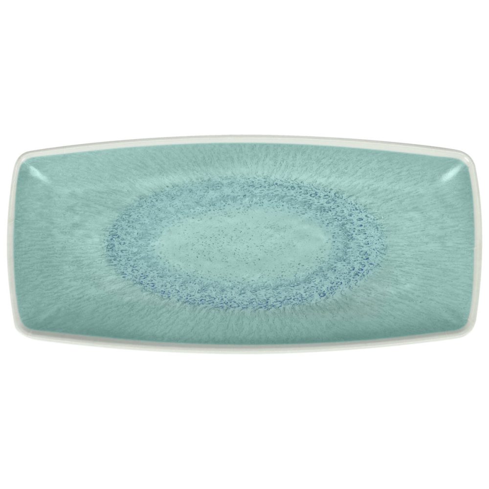 VEGA Platte Torto; 24x11x2.5 cm (LxBxH); türkis/blau; rechteckig; 6 Stück / Pack