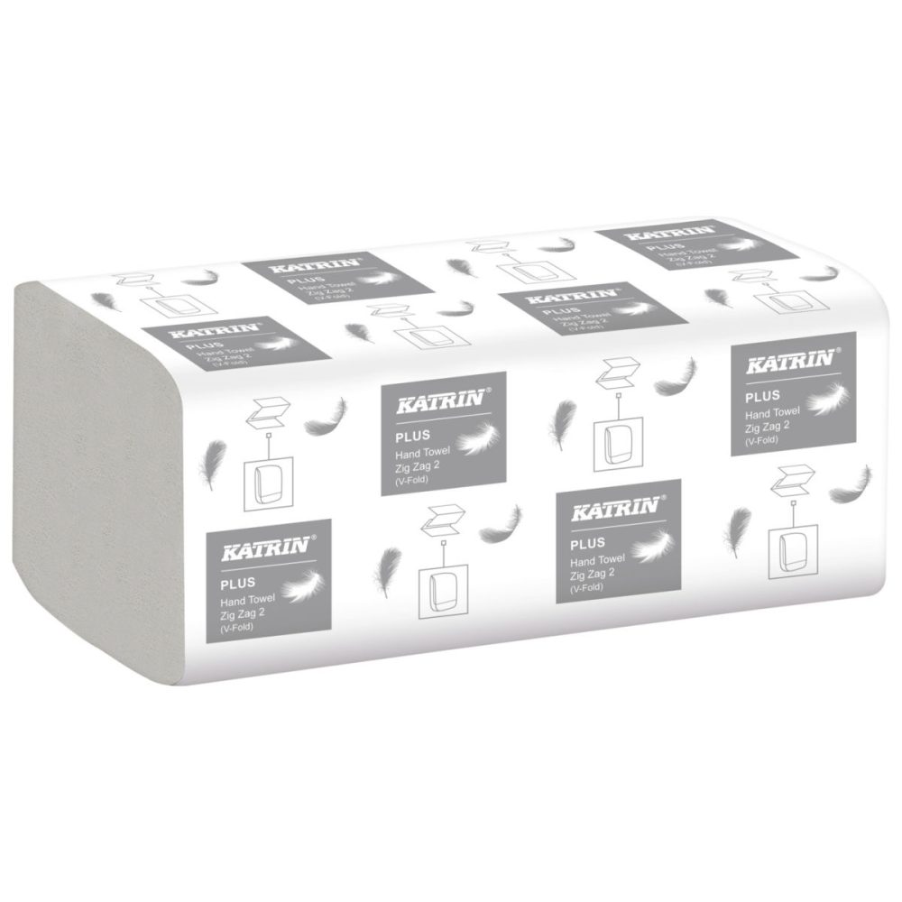 Katrin Falthandtuch Komfort 2-lagig Z-Falz; 22.4x23 cm (BxH); weiss; 20 Stück / Pack