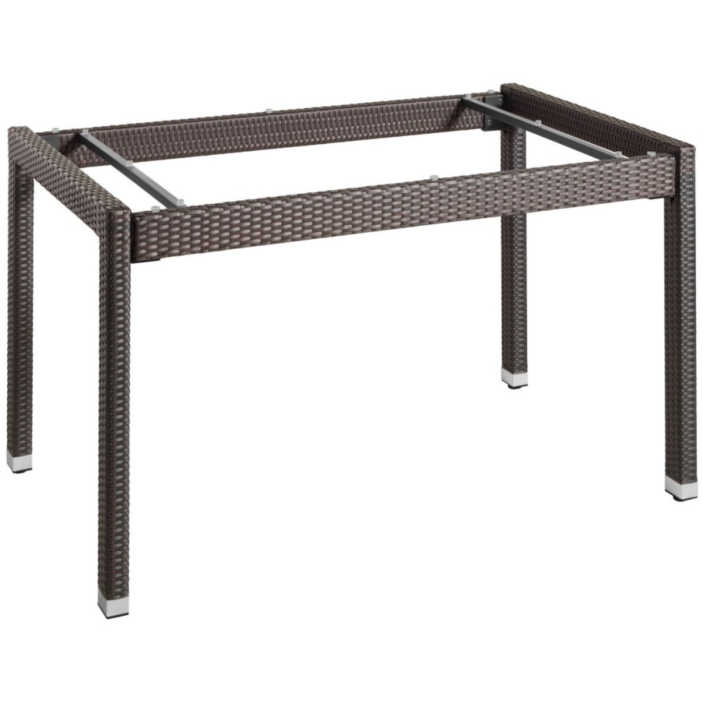 VEGA Tischgestell Metropolitan; 130x80x75 cm (LxBxH); dunkeltaupe; rechteckig