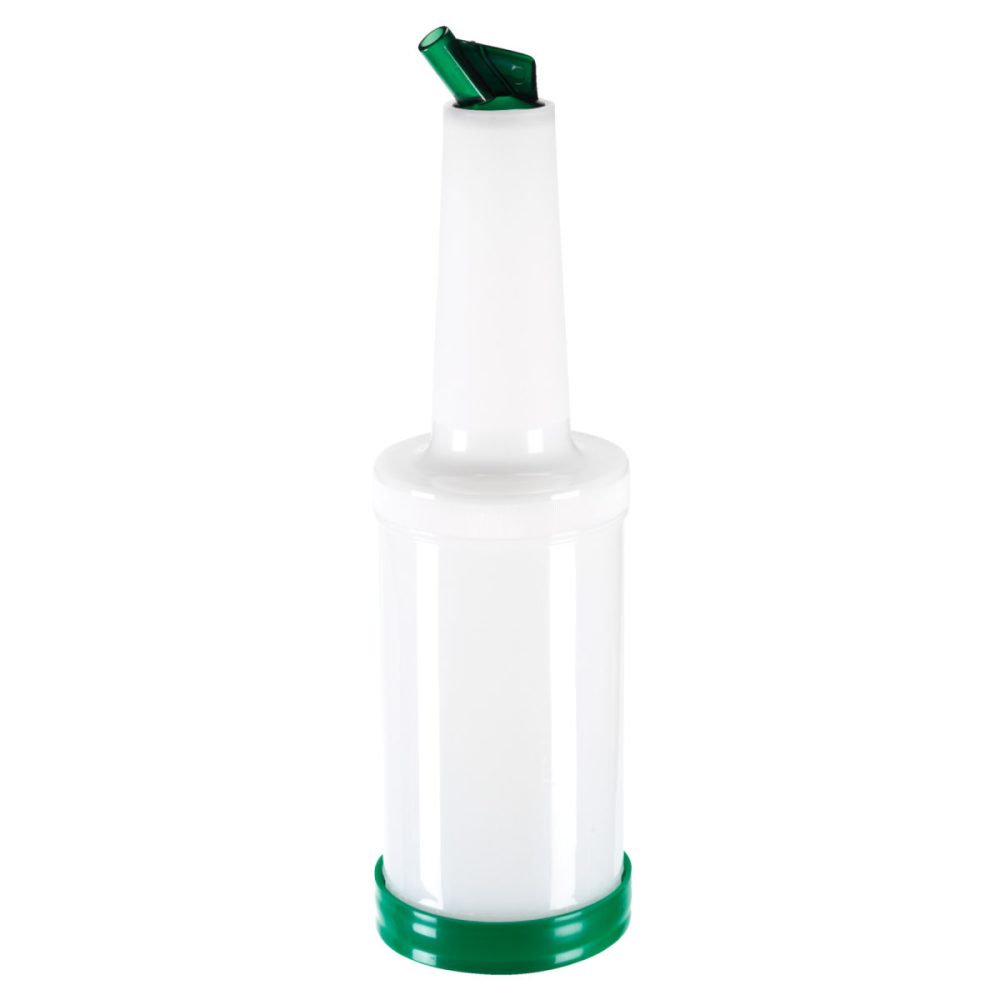 PULSIVA Dosierflasche Party; 850 ml, 9x33 cm (ØxH); weiss/grün; 2 Stück / Pack