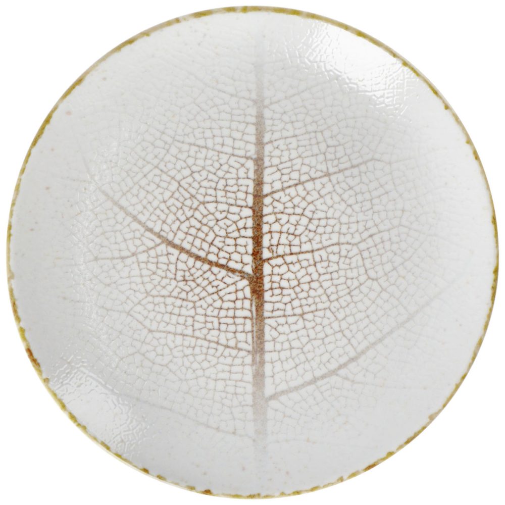 VEGA Teller flach Pianta; 24.5 cm (Ø); weiss/braun; rund; 6 Stück / Pack