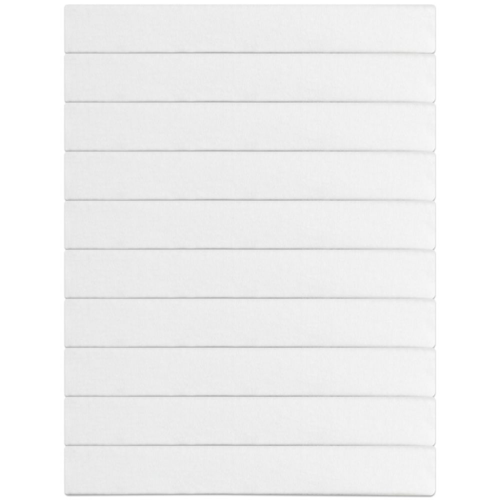 ERWIN M. Spar-Pack Spannbettlaken Jersey; 90-100x190-200 cm (BxL); weiss; 10 Stück / Pack