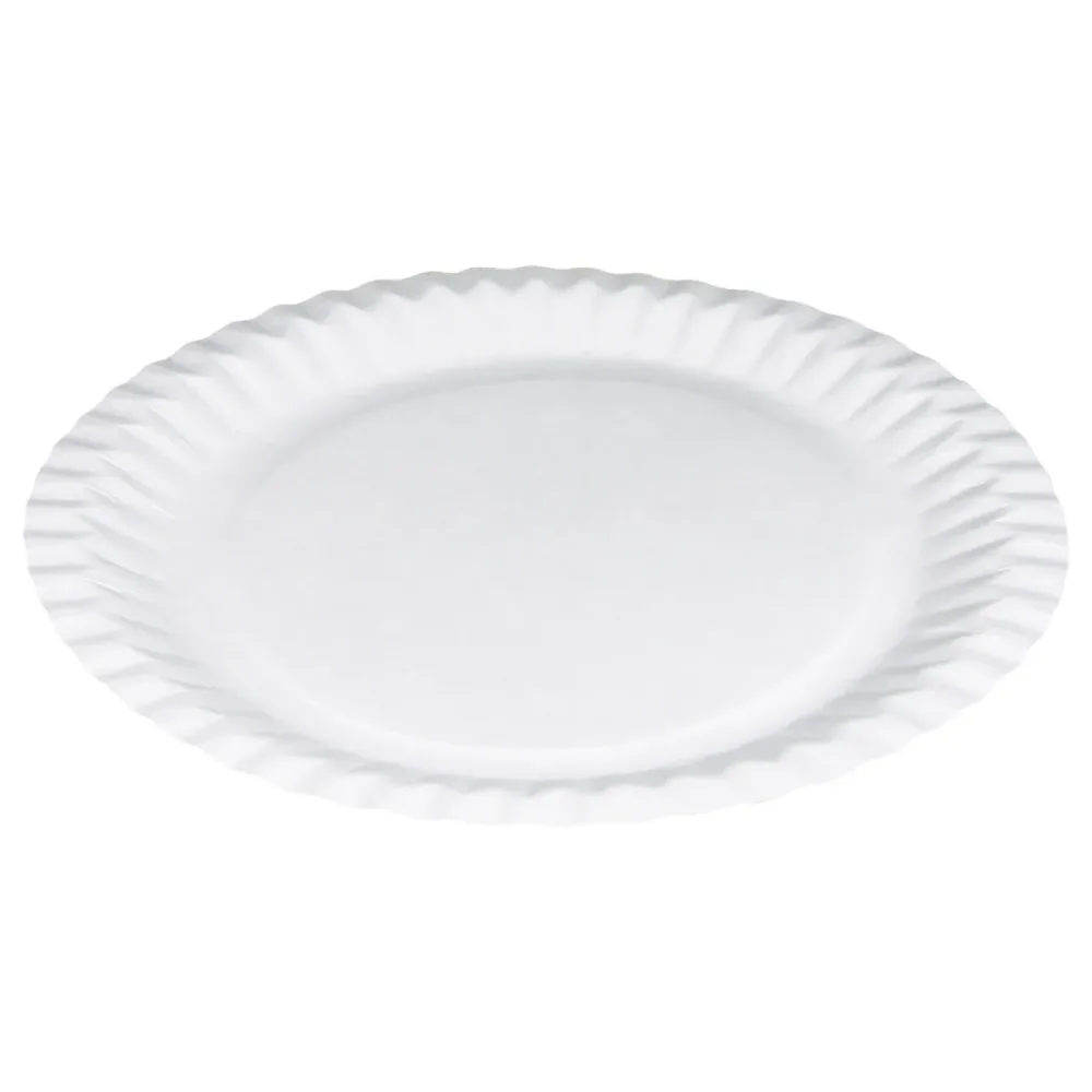 WIMEX Pappteller Party rund flach; 23 cm (Ø); weiss; rund; 100 Stück / Pack