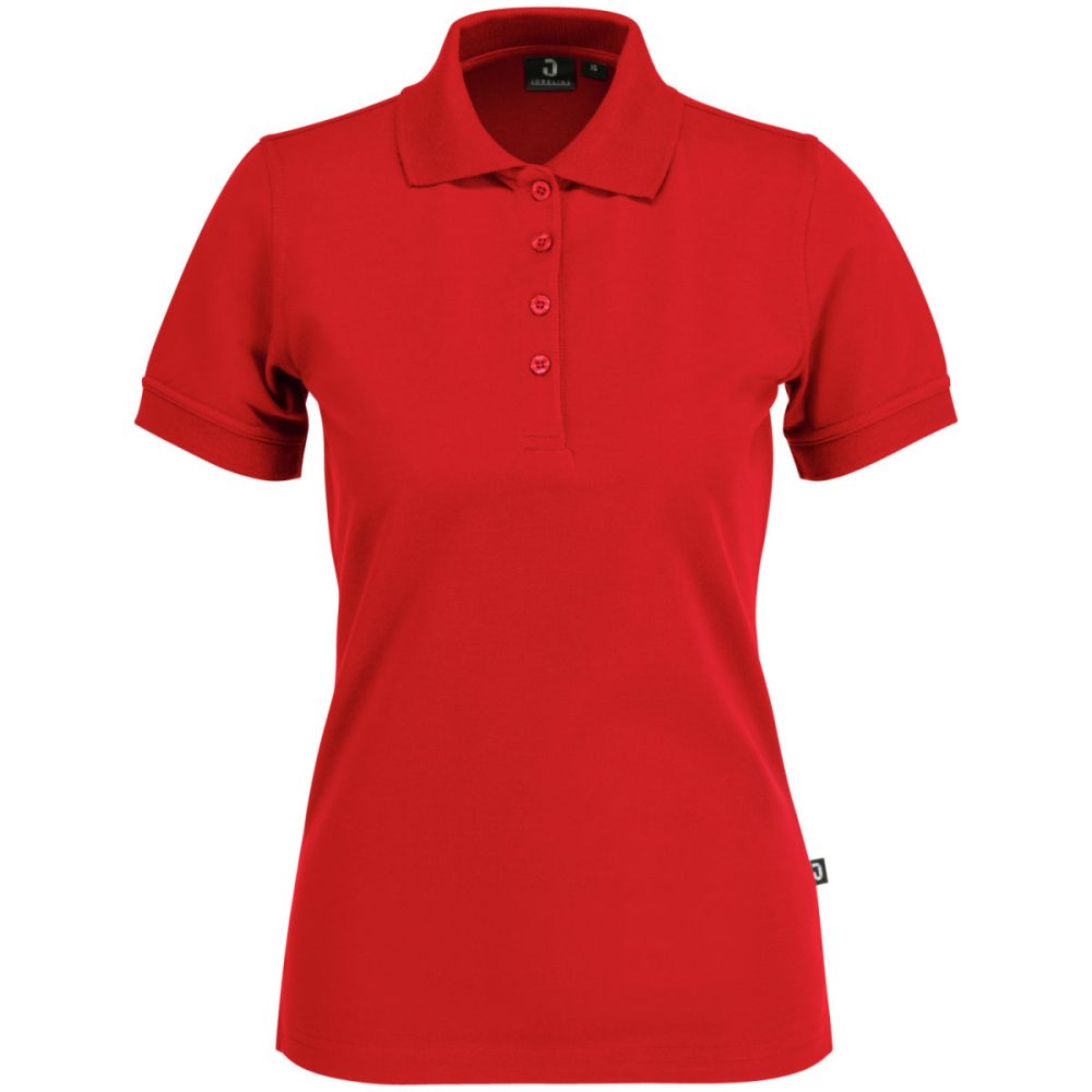 JOBELINE Damen Poloshirt Fly Kurzarm; Kleidergrösse 2XL; rot