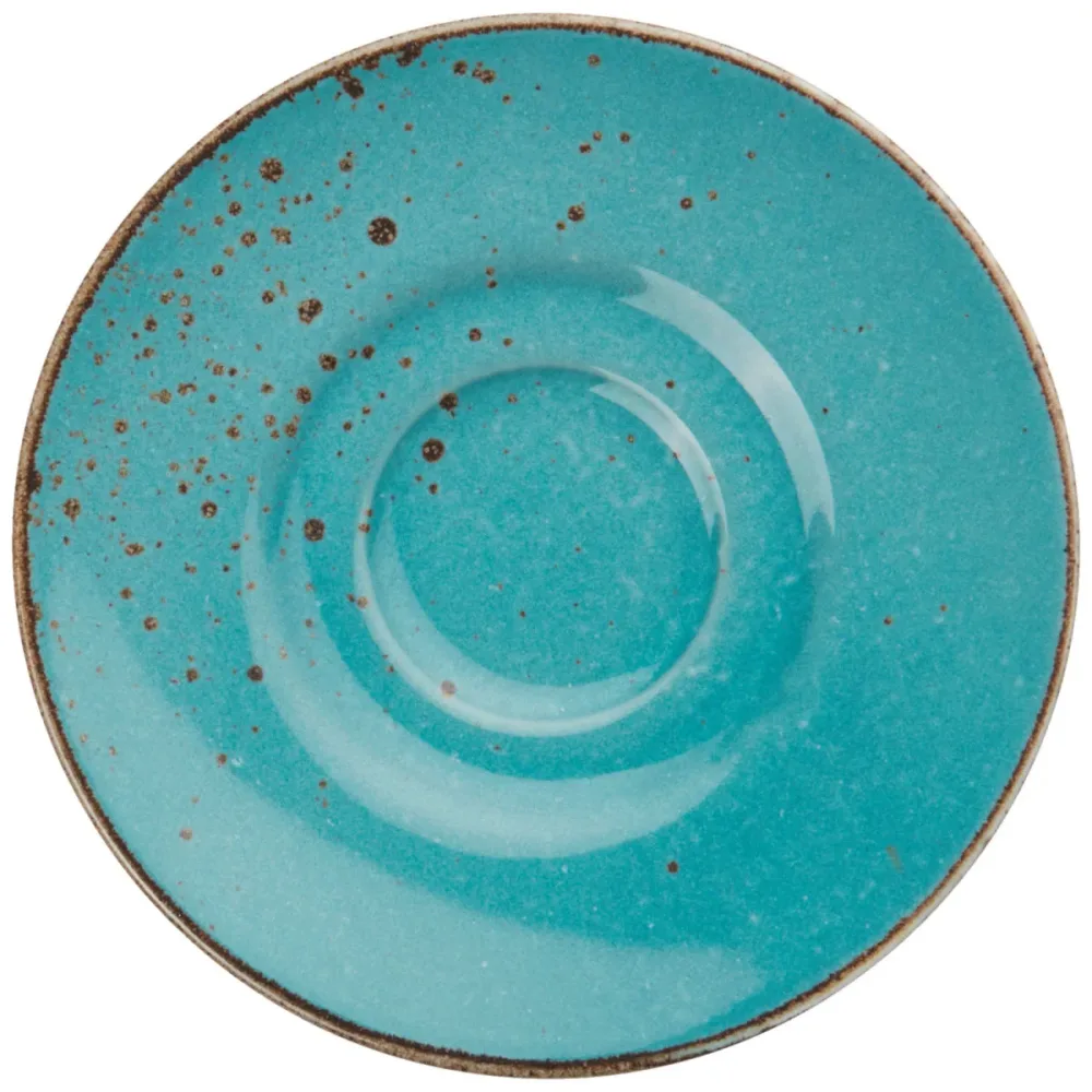 VEGA Espresso-Untertasse Palana; 12.4 cm (Ø); türkis; rund; 6 Stück / Pack